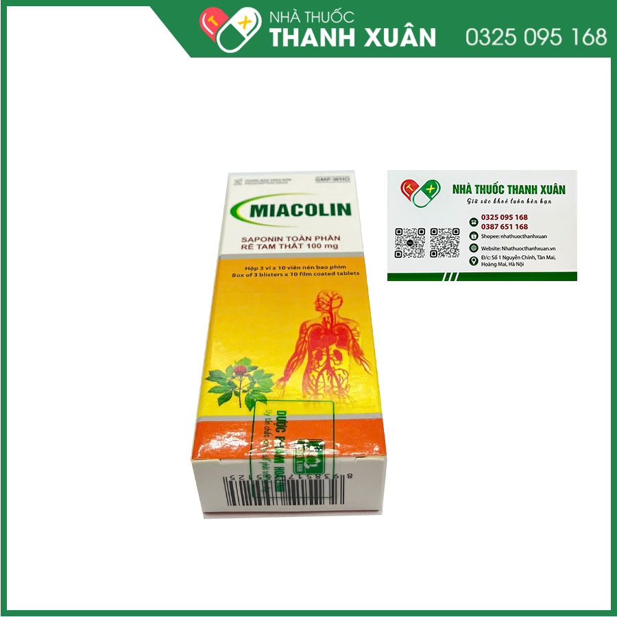 Miacolin tăng cường tuần hoàn máu